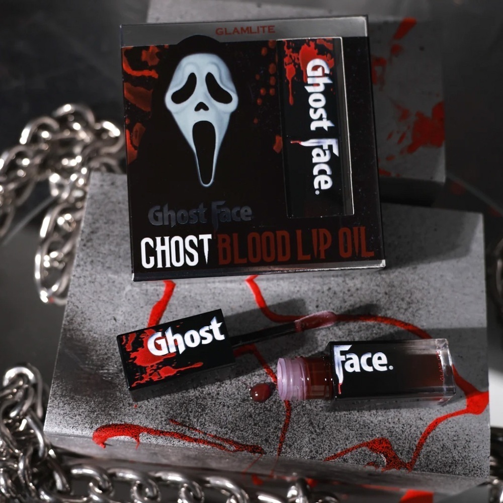 Glamlite X Ghost Face Blood Lip Oil New